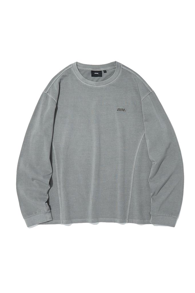 ALL ABOUT NEW Pigment Long Sleeve Tee Stone Anz1Tr03Ast