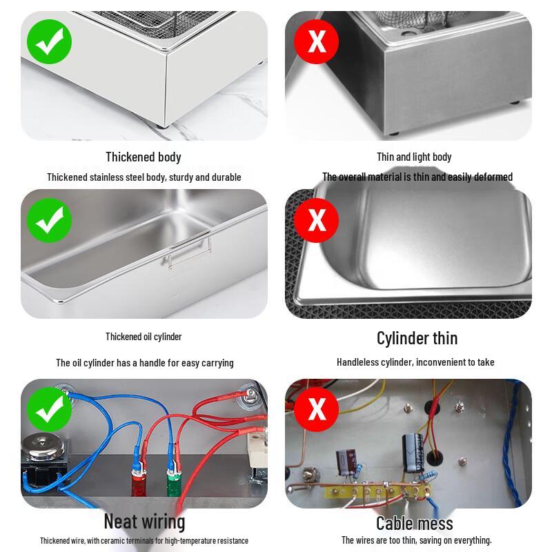 Zhishi Commercial 20L Single Tank Electric Deep Fryer
