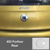 Car Front Rear Logo Cover 3D ABS Protective Emblem Case Moulding Modification Cover For Smart 451 453 Fortwo Forfour Accessories