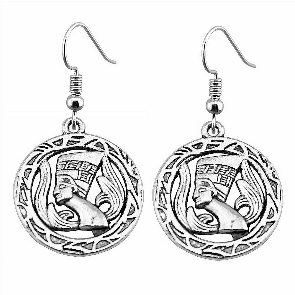Ankh Cross Dangle Earrings Ancient Egyptian Symbol Drop Earrings Gothic Occult Themed Jewelry