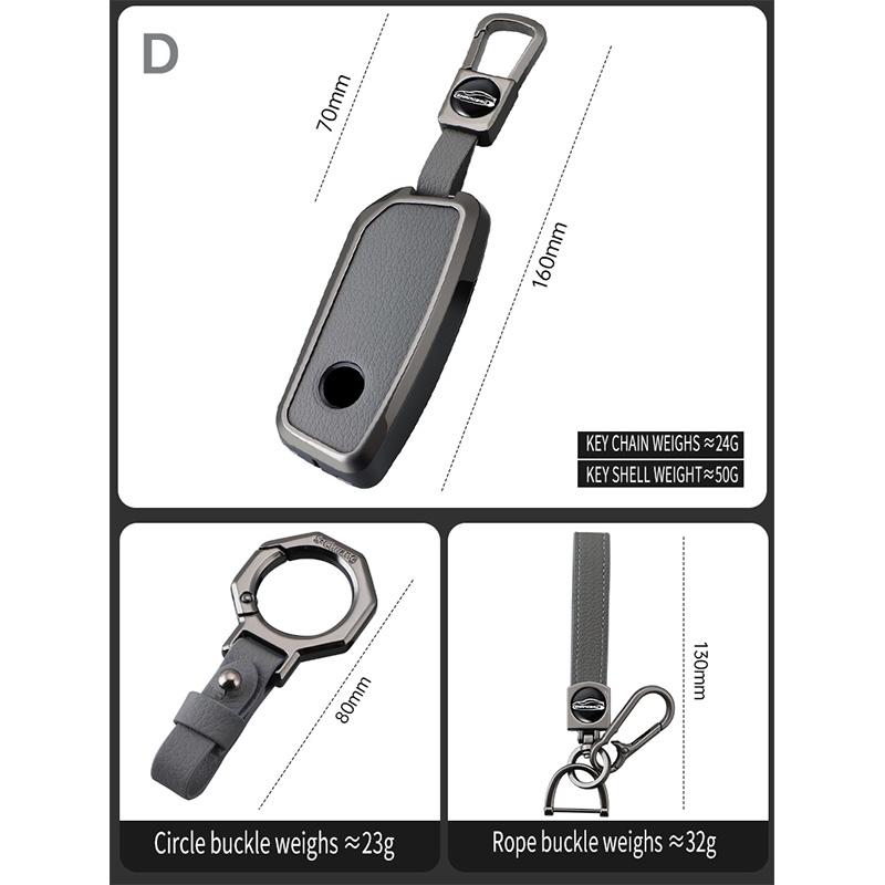 For BMW X1 U11 X7 G07 XM G09 I7 G70 X5 G05 LCI IX IX40 I20 U06 G81 M3 Series 5 7 G60 2023 2024 Leather Car Key Case Cover Shell