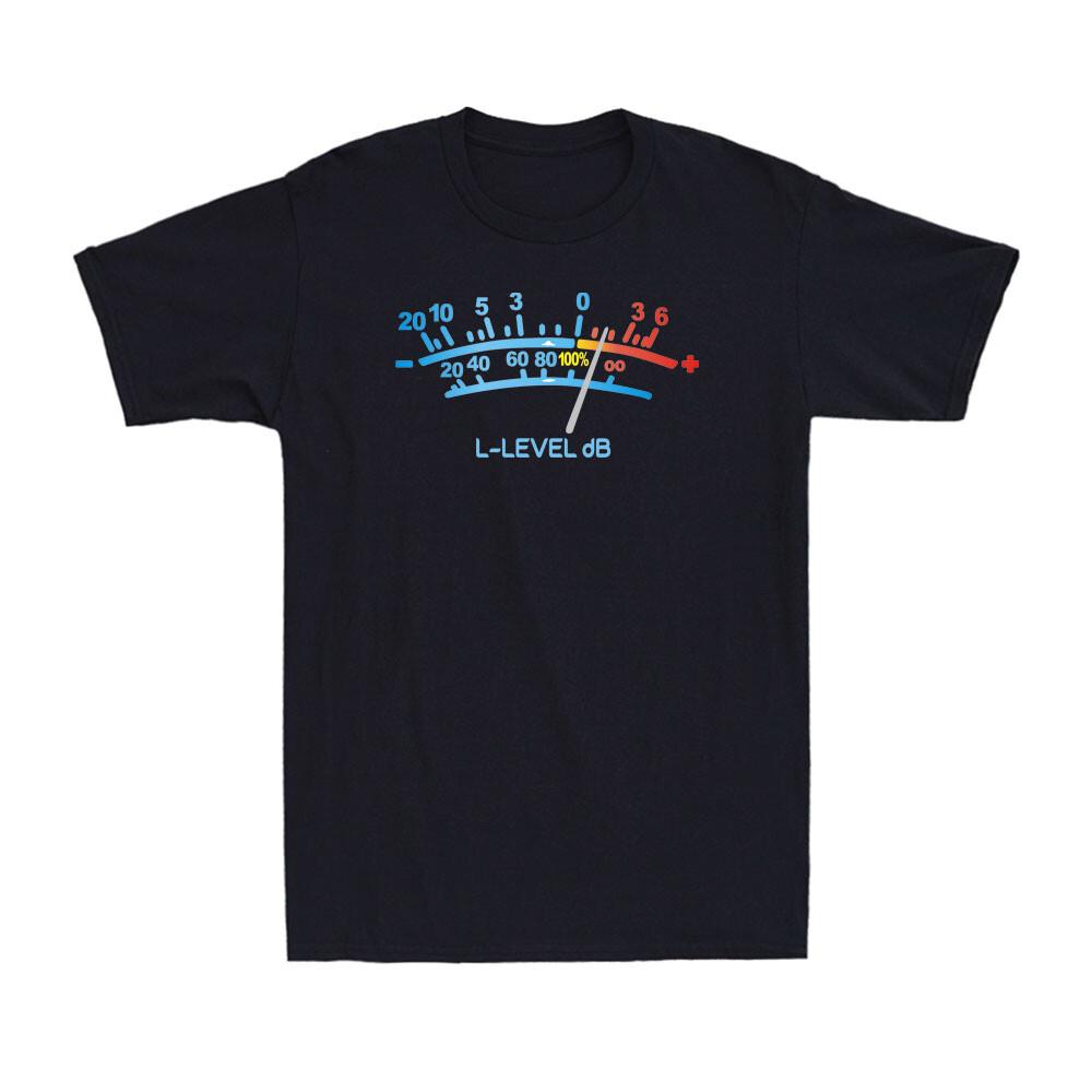 VU Meter Sound Engineer Analog Electronic Funny Vintage Mens Cotton T-Shirt XXXL