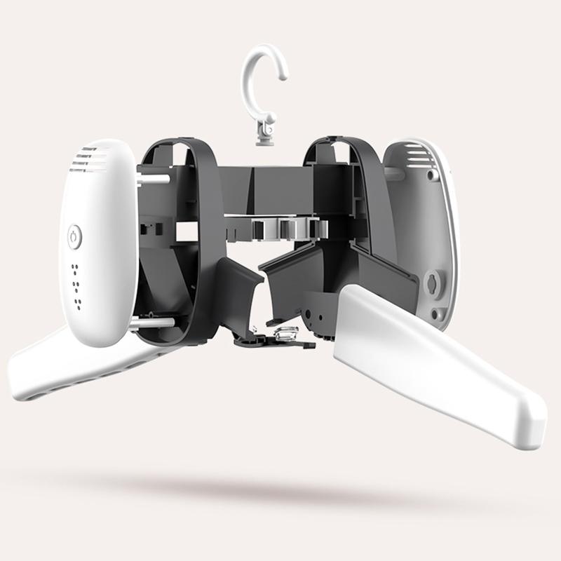 Electric Clothes Drying Hanger Portable Foldable Intelligent ABS Shoe Dryer Hanger for Business Home