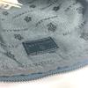 MONCLER logo tablet case Clutch bag Pouch Nylon blue/Black