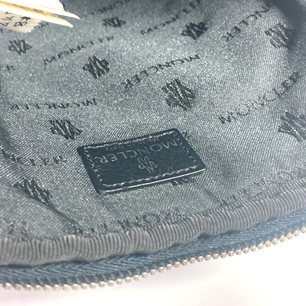 MONCLER logo tablet case Clutch bag Pouch Nylon blue/Black