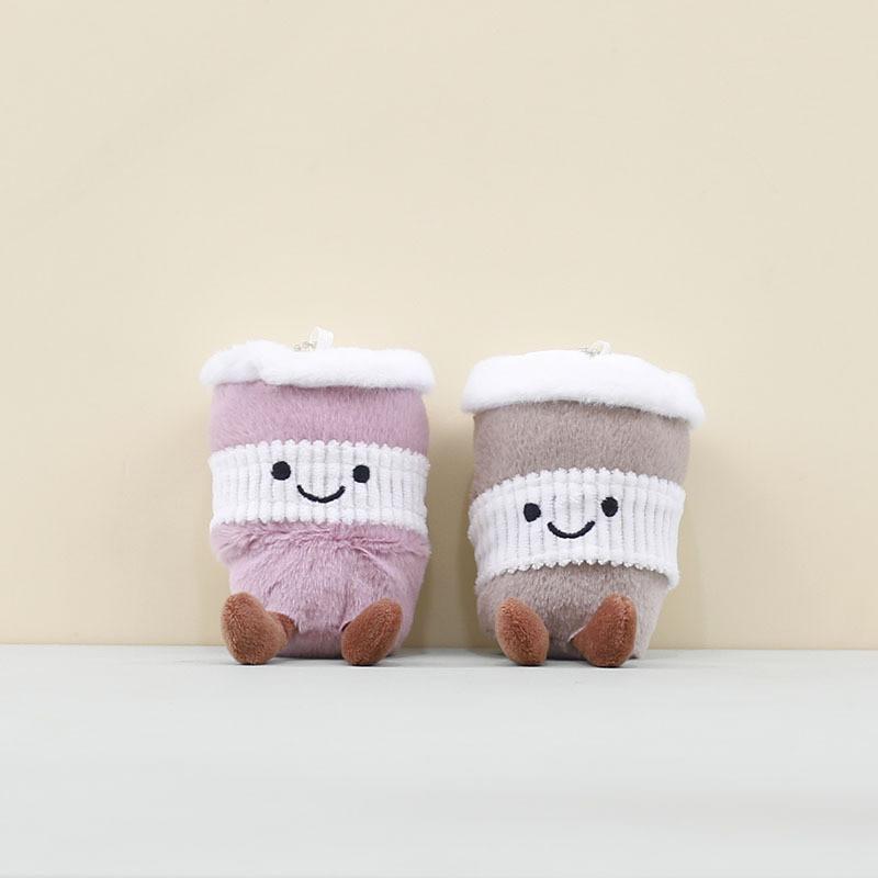 Tea Cup Adorable Plush Toy Keychain With Soft Pp Cotton Filling Girls For
