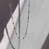 2024 Hot Sterling Silver Plated Glitter Clavicle Necklace for Women - Simple, Elegant, Light Luxury