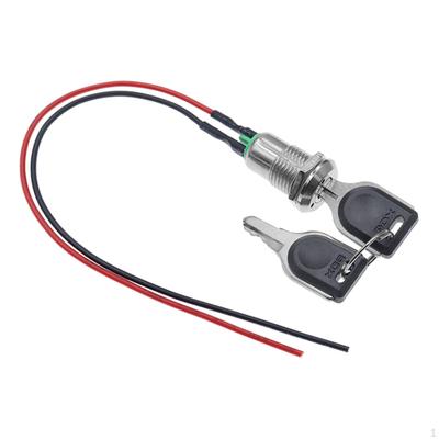 Wired Ignition Switch Security Power Button 12mm Metal Construction DIY Multipurpose Mini Electronic