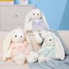 40 50CM Cute Rabbit Plush Toy Wear Princess Skirt Soft Comfortable Doll Pillow for Room Decoration Girl Birthday Gift