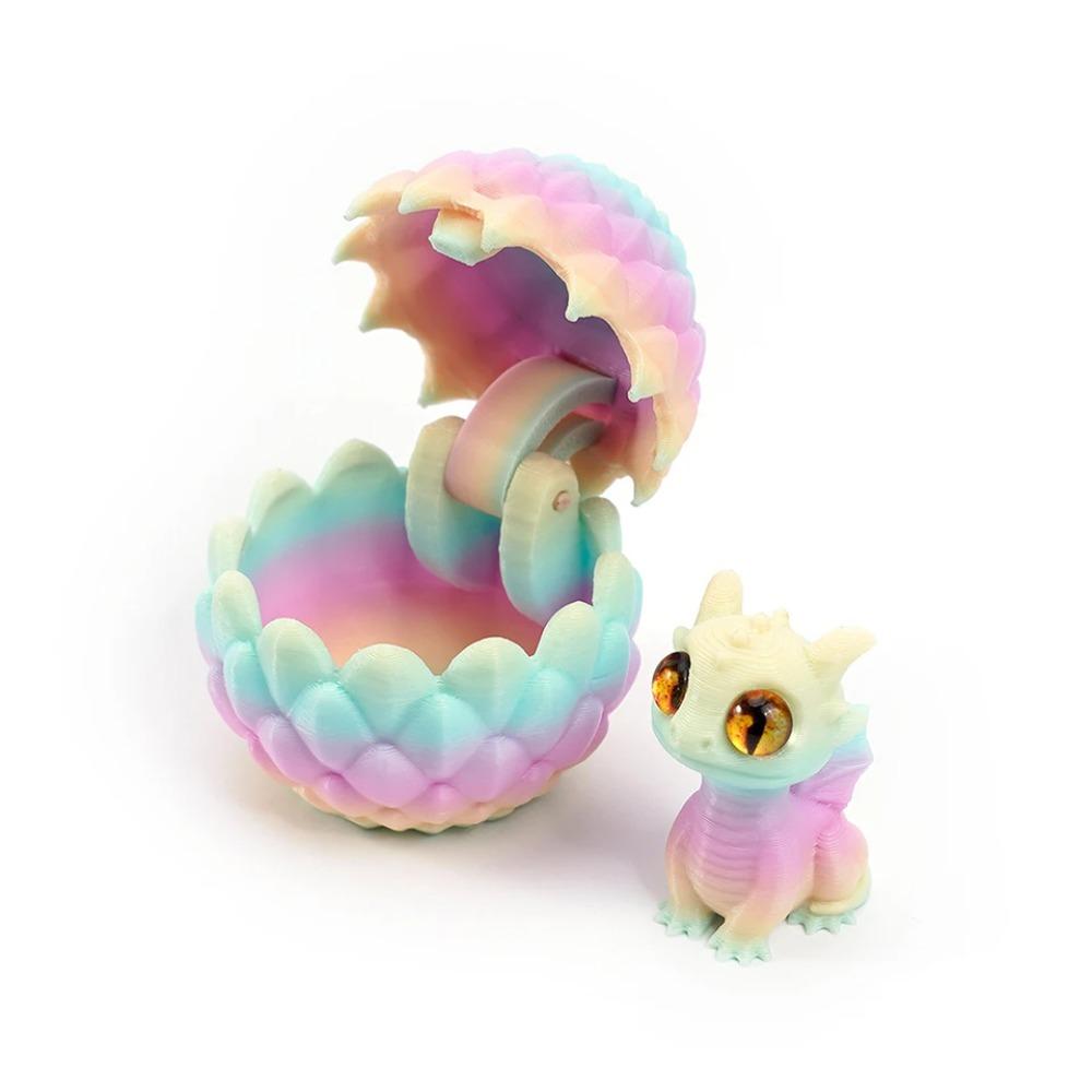 Œufs de Dragon Imprimés en 3D avec Mini Dragons Jouets Surprise Faveurs d'Anniversaire pour Enfants Décoration Cadeau de Noël Ornement pour Enfants