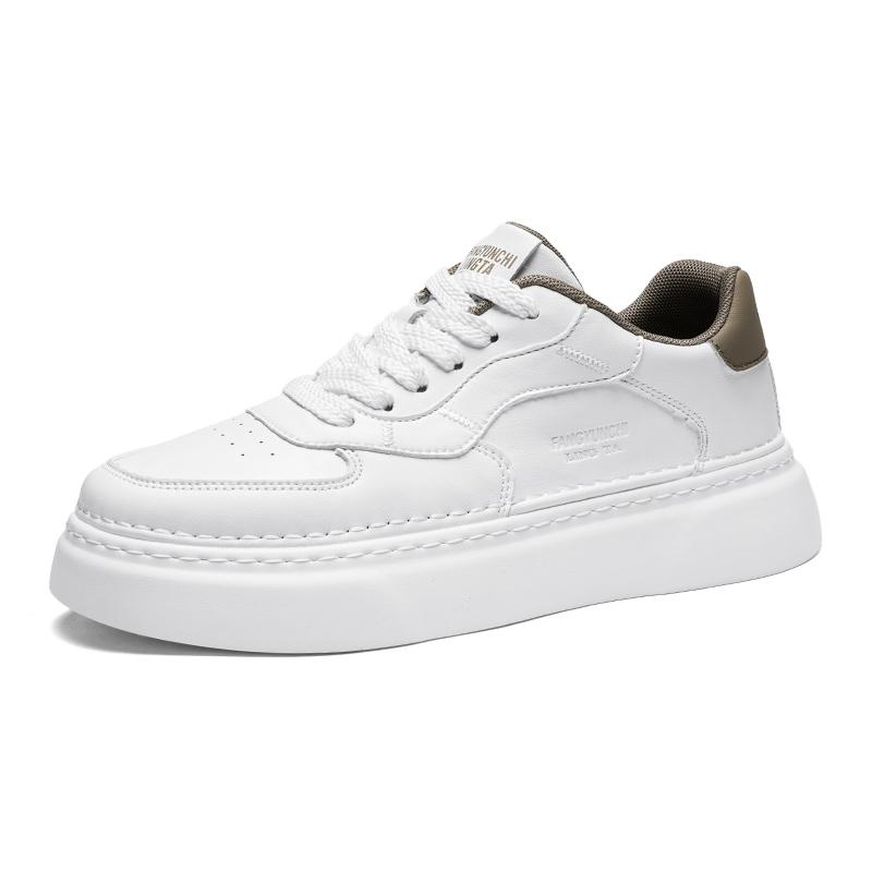 

Модные британские вулканизированные туфли, легкие плоские дизайнерские кроссовки, нескользящие теннисные туфли для отдыха на открытом воздухе, повседневная кожаная обувь для скейтбординга 44 белый