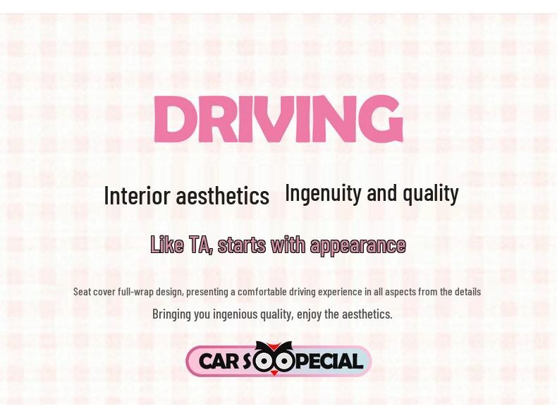 Lingbao Box Universal Cartoon Leather Seat Cover - All Seasons