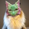 Fox Masque Plastic Fox Cat Animal Cosplay Half Face Masque for Halloween Masquerade Party Costume Accessory