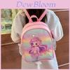 Meerjungfrauen-Prinzessin Glitzernder Mädchen-Cartoon-Rucksack, süßer weicher Schulrucksack für Kindergartenkinder