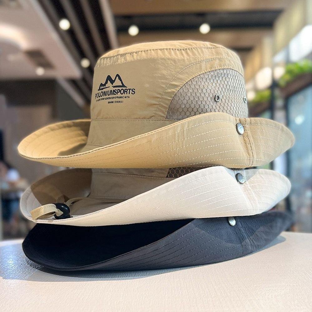 Quick-dry Bucket Hat Wide Brim Mountaineering Caps Fashion Panama Hat  Camping Hiking