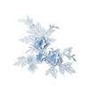 2Pcs Flower Embroidered Trim Lace Applique Fabric Craft Sewing Motif Dress Decoration Wedding Bridal DIY Patches Hollowed Out