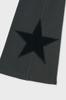Hombadittingjeu Star Patch Flare Pants (Charcoal)