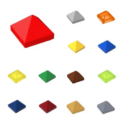 50pcs 22388 Bricks Slope 45° 1x1x2/3 Parts Quadruple Convex Compatible MOC Building Block Adult Kids DIY Education Toy