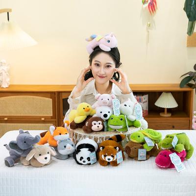 Taschenschatz liegendes Tierpuppe Puppe Panda Wasserschwein Plüschtier Kinderbegleitpuppe Geschenk