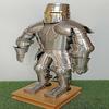 Medieval Knight Suit Of Armor Mini Armour Home Decor With Display Stand and Base