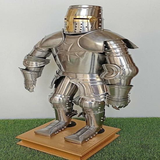 Medieval Knight Suit Of Armor Mini Armour Home Decor With Display Stand and Base
