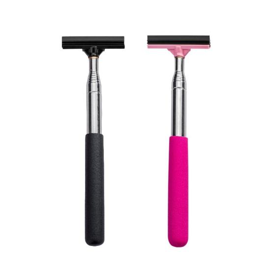 Side Mirror Squeegee, Car Rearview Mirror Cleaning Brush, Telescopic Exterior Mirror Cleaner for Wiping Defogging, Portable Snow Removal Car Accessory