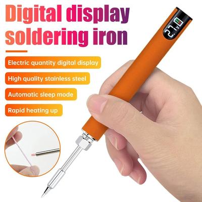 Adjustable Voltage Wireless Electric Iron Solder Welding Tool Kit Pen  Home Appliance Repair