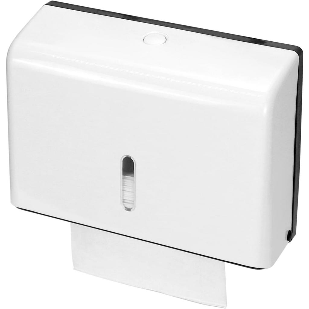 Multifold Hand Towel Dispenser, Hold 200 Paper Towels - Compatible with Z Fold Paper Towel Folded to 24x8 cm