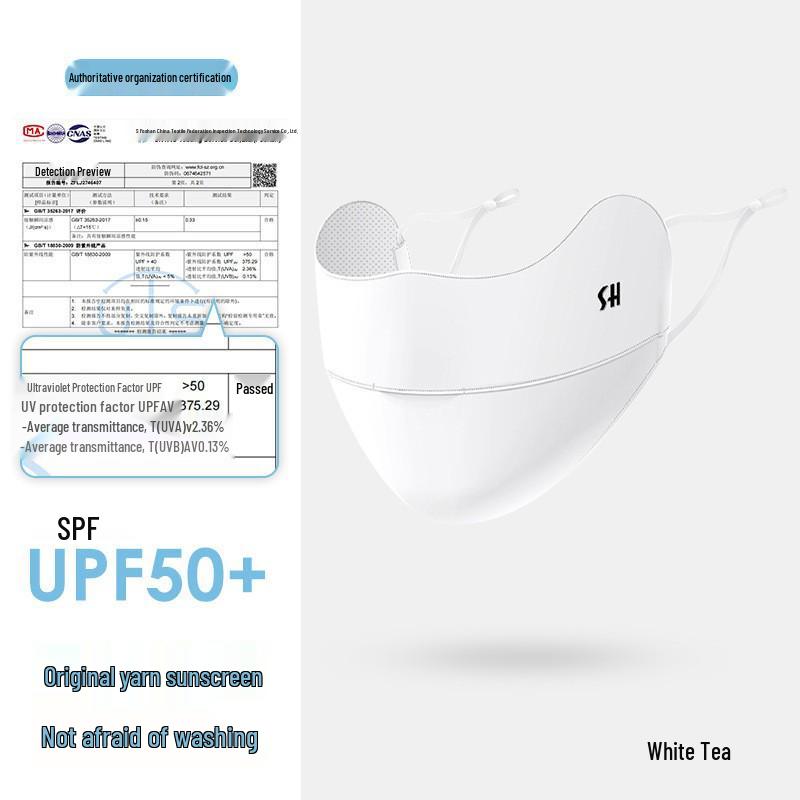 Summer Ice Silk Gradient Sunscreen Mask - UV Protection, Breathable Eye Cover for Men & Women