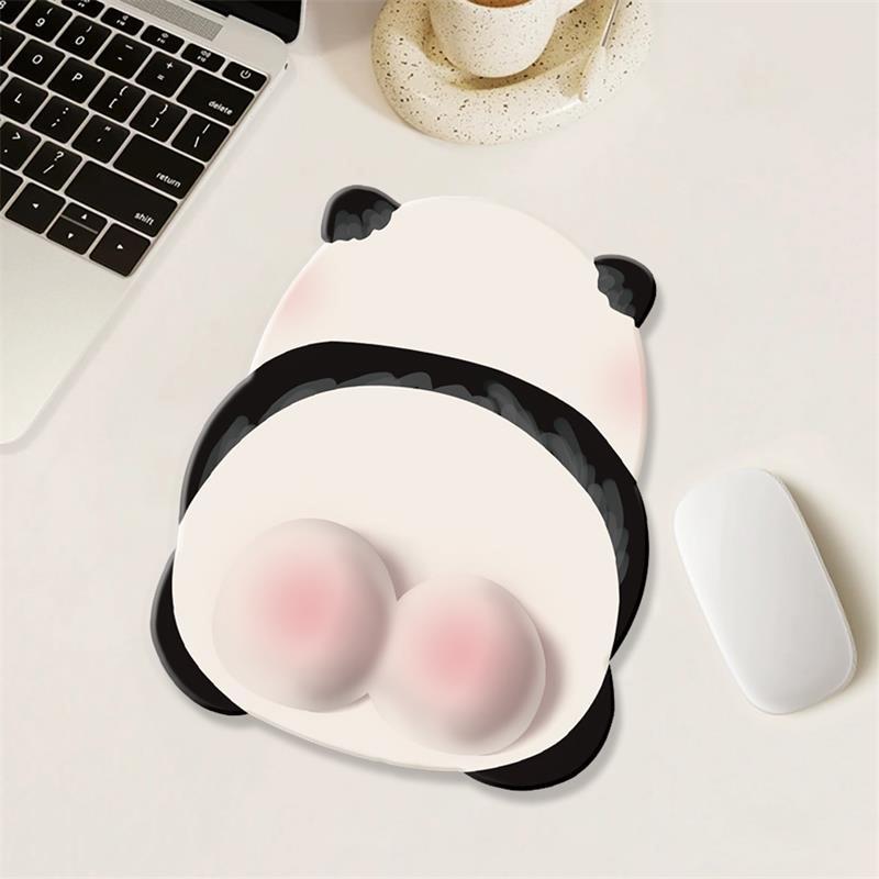 Niedliche rosa Po Panda Mauspads Silikon Handgelenk Mauspads Kreative lustige Maus Handauflage Computer Büro Rutschfeste Mauspads