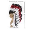 Artificial Feather Headdress Indian Headwear for Party Masquerade Show White Red