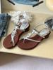Flat bottom versatile soft bottom slippers women's 2025 new summer models women's models popular women's home wear light and not tired feet
