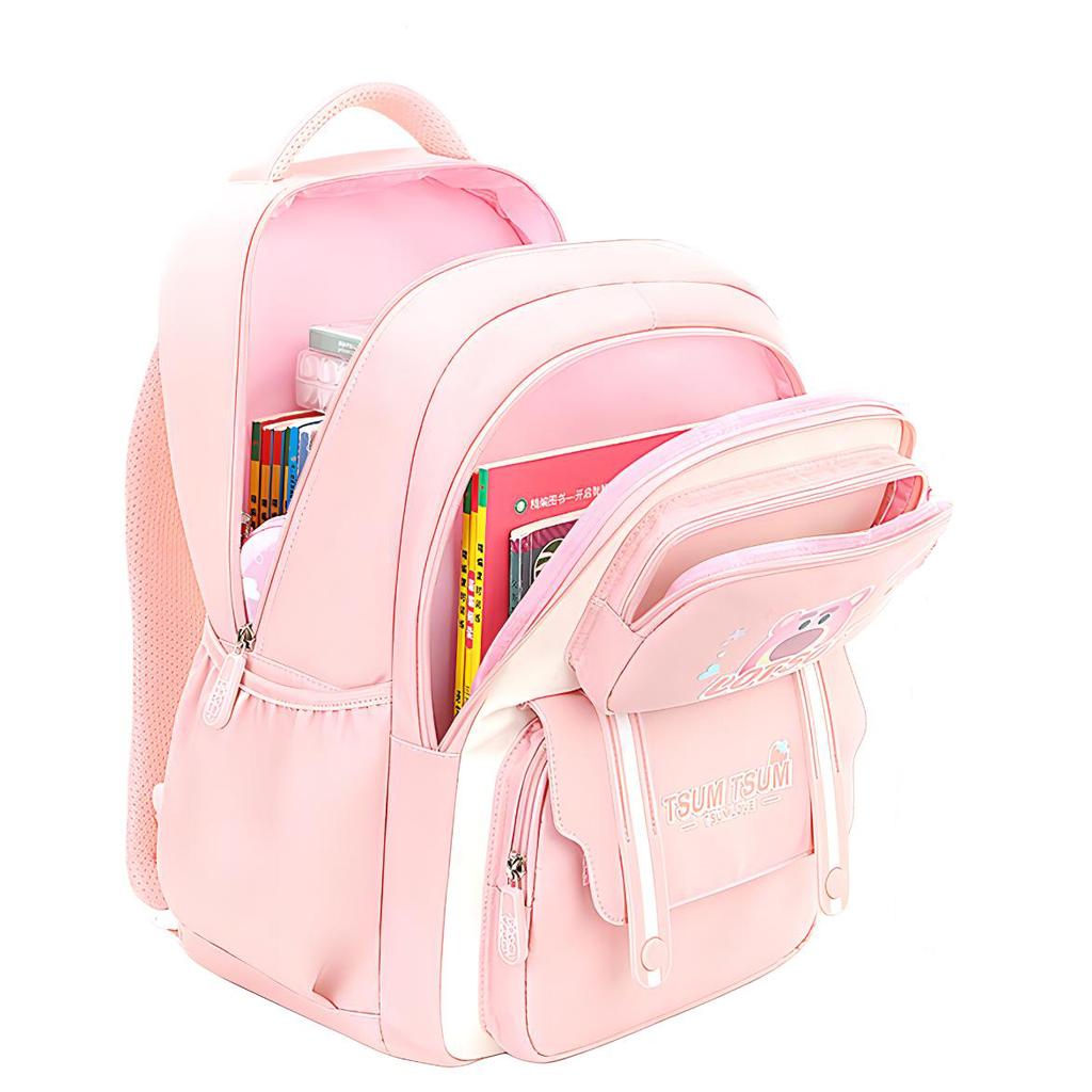 New Disney Polyester Student Bag Regular Pink/Purple/Rose Red MH-ST80266