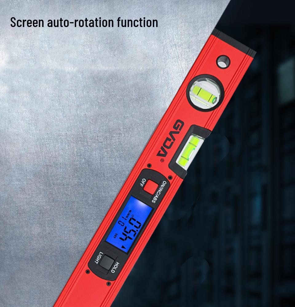 GVDA High-Precision Digital Angle Ruler with Magnetic Level and Aluminum Alloy Construction for Home Decoration