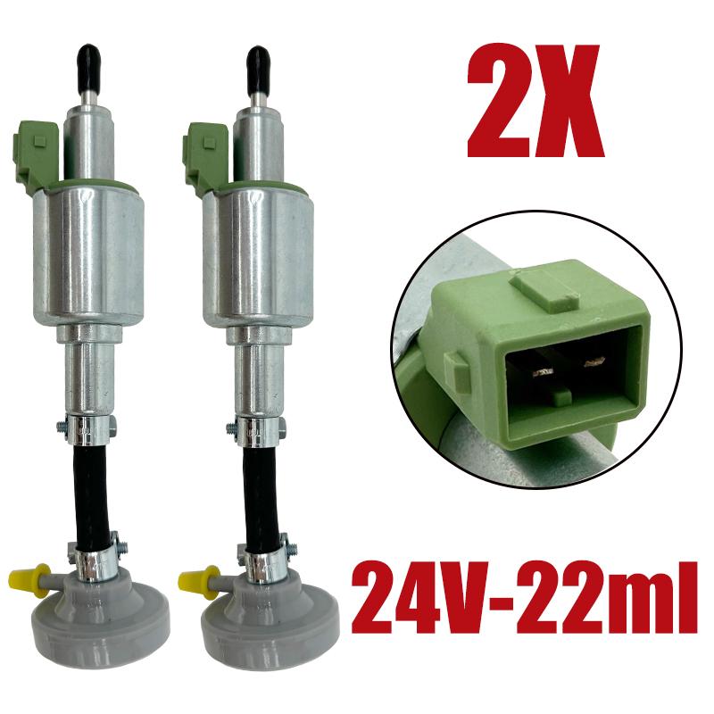 2X 12V 24V 2-5KW Car Air Diesel Heater Oil Fuel Pump For Webasto Eberspacher Truck Parking Heater Pulse Meter Pump w/ Damper