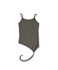 Eonyujeulaeb Vintage Studded String Sleeveless Top (Khaki)