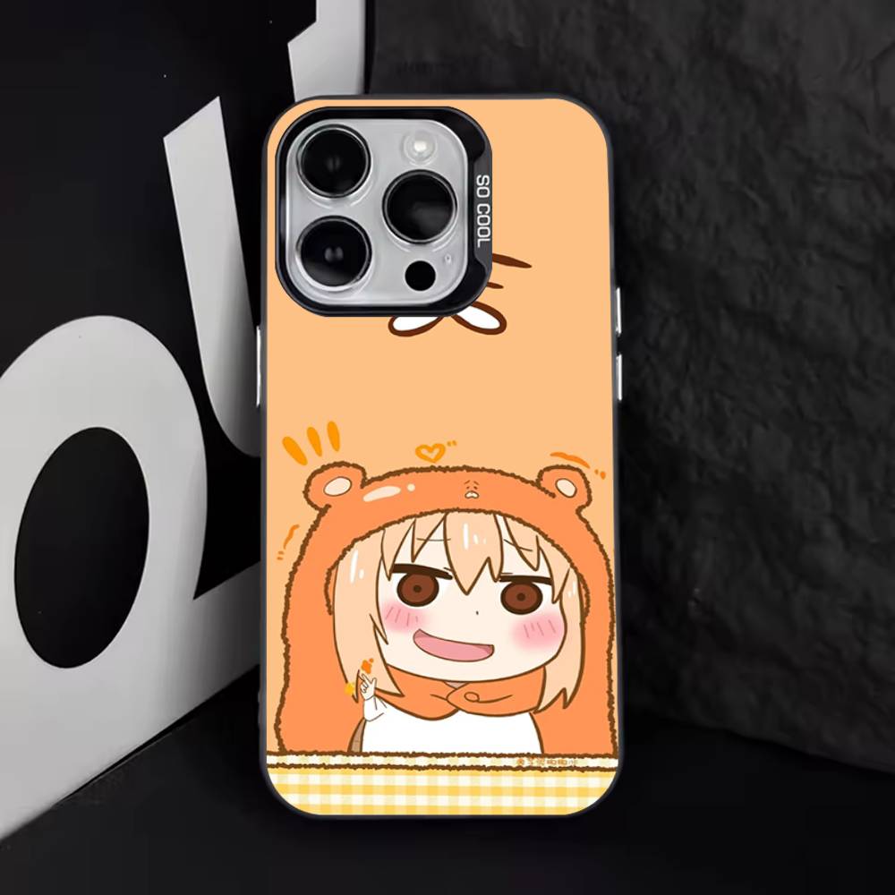 Anime Doma U-Umaru Phone Case For iPhone 17,16,15,14,13,12,11,Pro,Max,Plus,E,Air,Mini Black Tpu Cover