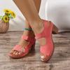 Thick-heeled Shoes Sandals High-heeled Sandals Casual