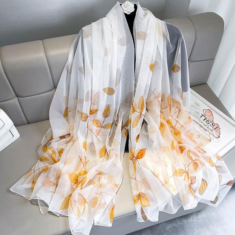 Women Scarf Fashion Large Silk Scarves Shawls Wraps Female Hijabs Pashmina Foulard Bandana Neck Hijabs Long Size Scarfs