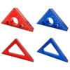 45/90 Degree Angle Ruler Imperial Metric Scale Aluminum Alloy Thickened Height Ruler Square Ruler Precision Woodworking DIY Tool