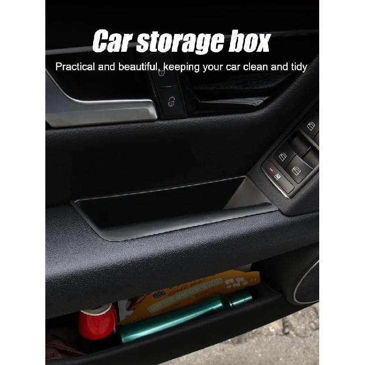 Car Front Door Storage Barrel Door Handle Storage Box Organize Tray Hidden Storage Box For Mercedes Benz C Class W204 2008-2014