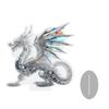 Acrylic White  Dragon Statue 2D Flat Cool Figurine Home Office Cafe Room Studio Display Case Table Ornament Decor Gift