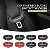 Car Seat Belt Buckle Leather K Anti-Scratch Protector Cover For Hyundai Tucson NX4 IX35 H7 2022 2021 2020 2019 2018 2009 Tiburon
