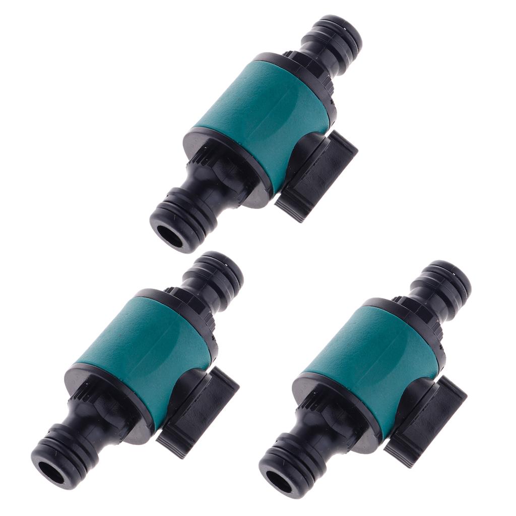 3 Pieces Shut-Off Water Garden Hose Faucet Connector