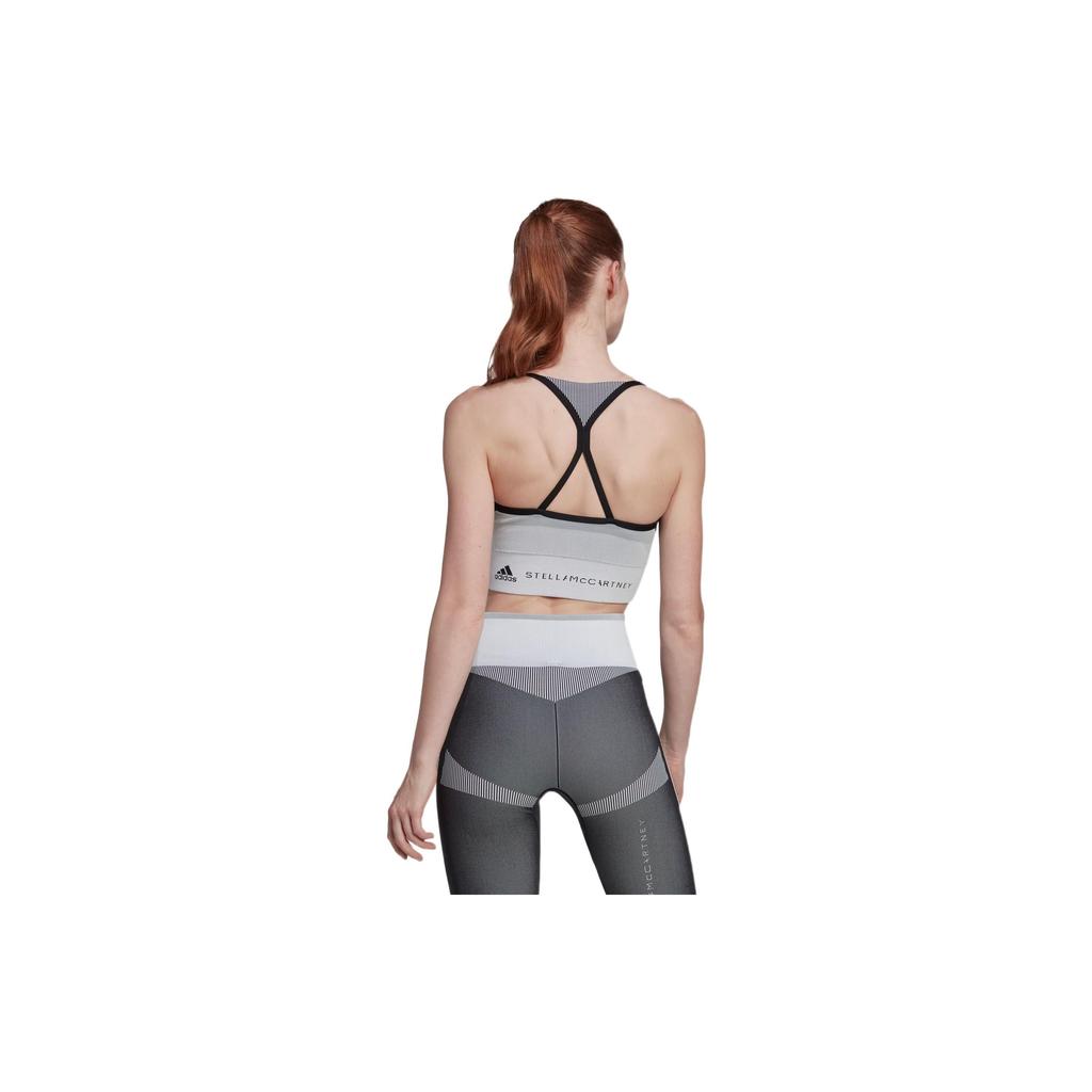 adidas Stella McCartney Tst Sl Bra Color Block Design Sports Bra Women Underwear Black HM3883