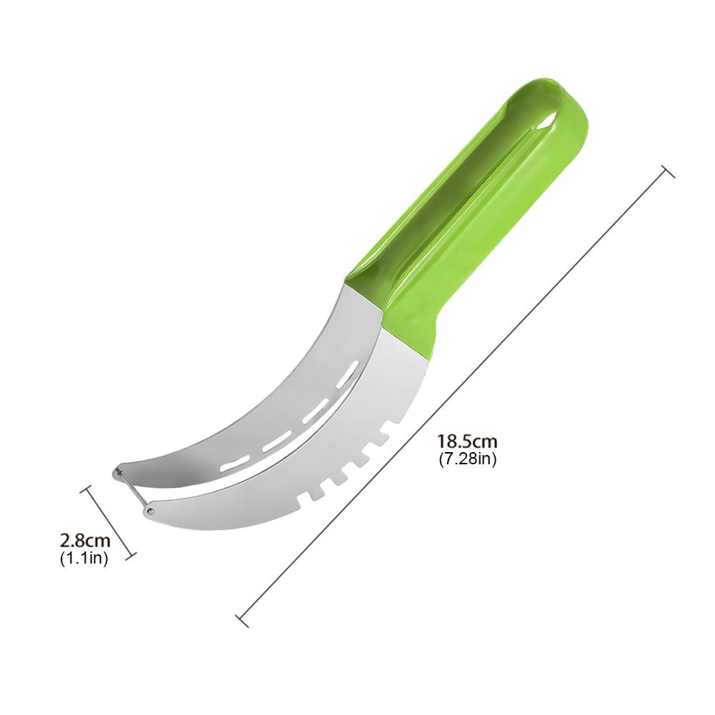 1-5pc Stainless Watermelon Slicer Cutter Non-Slip Handle Melon Fruit Slicer Digger Tool Kitchen Gadgets for Pineapple Cantaloupe
