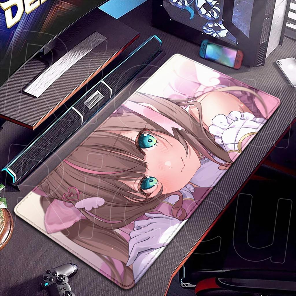 HD Printing Cute Girl Natsuiro Matsuri Mousepad Computer Hololive Keyboard Mat PC Gaming Accessories XXL Office Cabinet Desk Rug