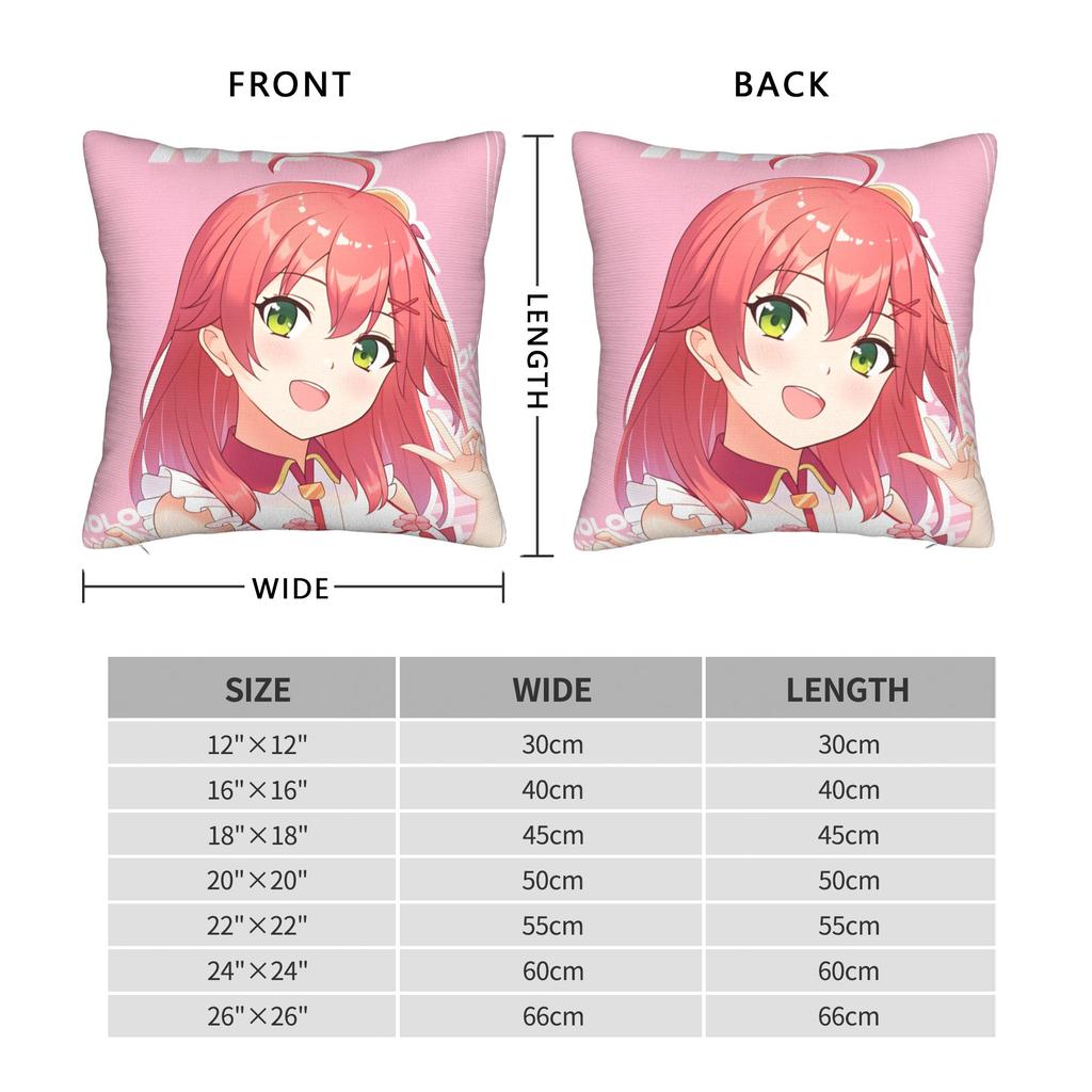 Hot Girl Kawaii Sakura Miko Pillow Cover Comfy Cushion Cover Funny Pillow Case For Living Room Sofa