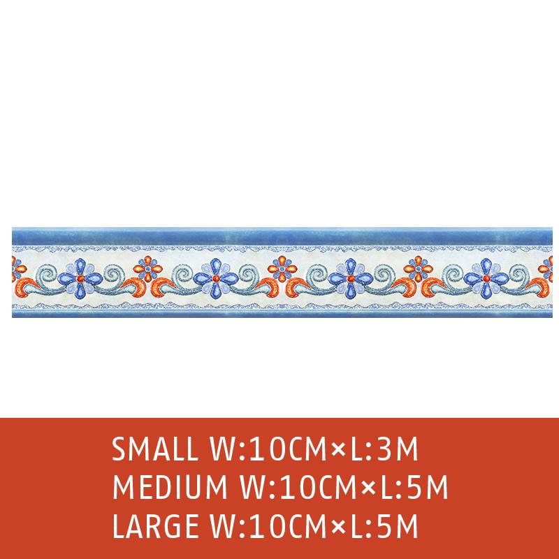 3/5M Self Adhesive Wall Skirting Border Sticker PVC Kitchen Cabinet Cupboard Waterproof Baseboard Wallpaper Wall Sticker