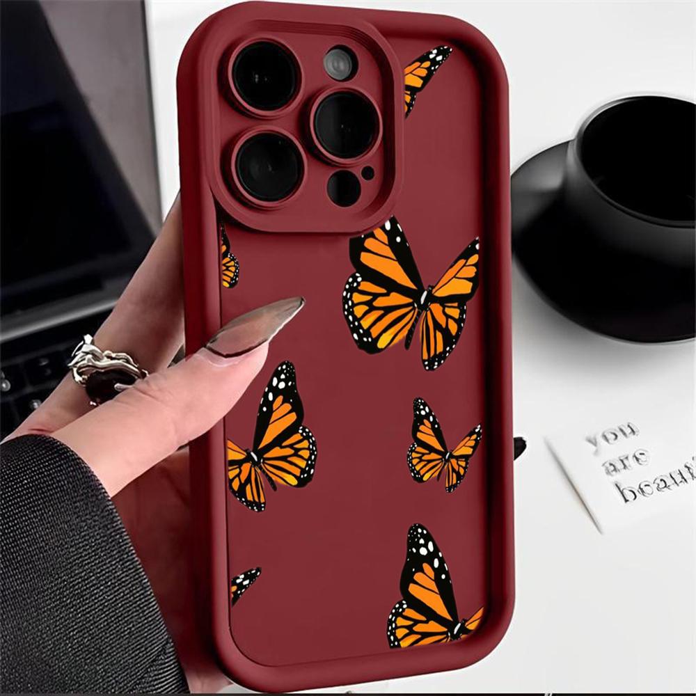 Angel Eye Soft TPU Phone Case for Samsung A05 A30 A50 A13 A23 A53 A14 A24 A34 A54 A15 A25 A35 A55 S20 S23 FE S24 Ultra Ae59 Butterfly art design Cute